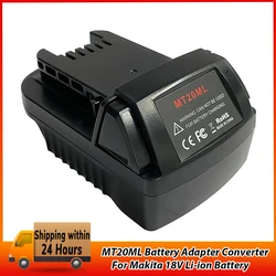 MT20ML Battery Adapter for Makita 18V Battery Convert To Milwaukee M18 18V Tools, Battery Converter