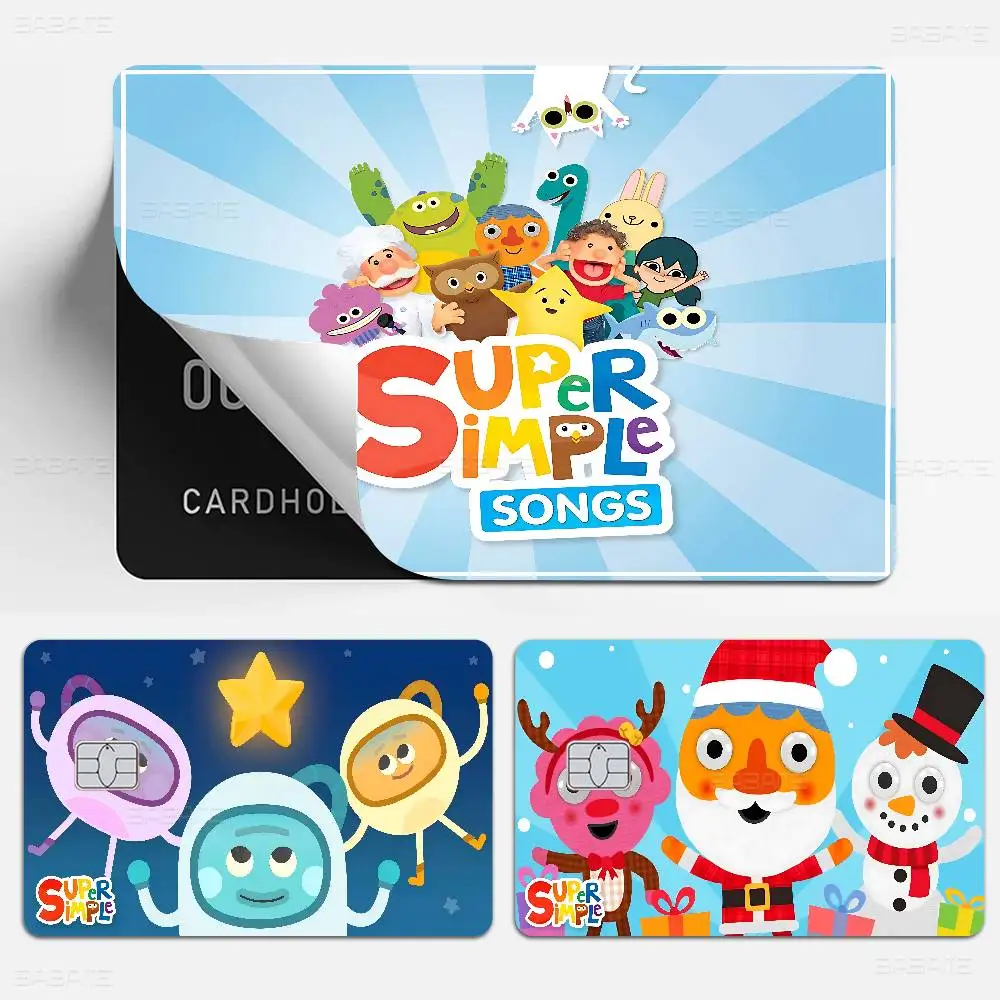 S-Super S-Simple Songs Anmie Sticker Film Skin Cover for Credit Card Debit Bank Card Front