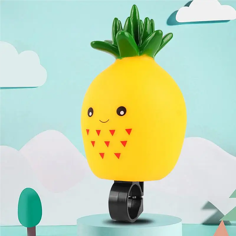 Kids Bike Horn Fruit Squeeze Horn Kawaii Horse Cycling Horn Cute Fun Animal Sounds For Handlebars For Girls Boys Bike Safety