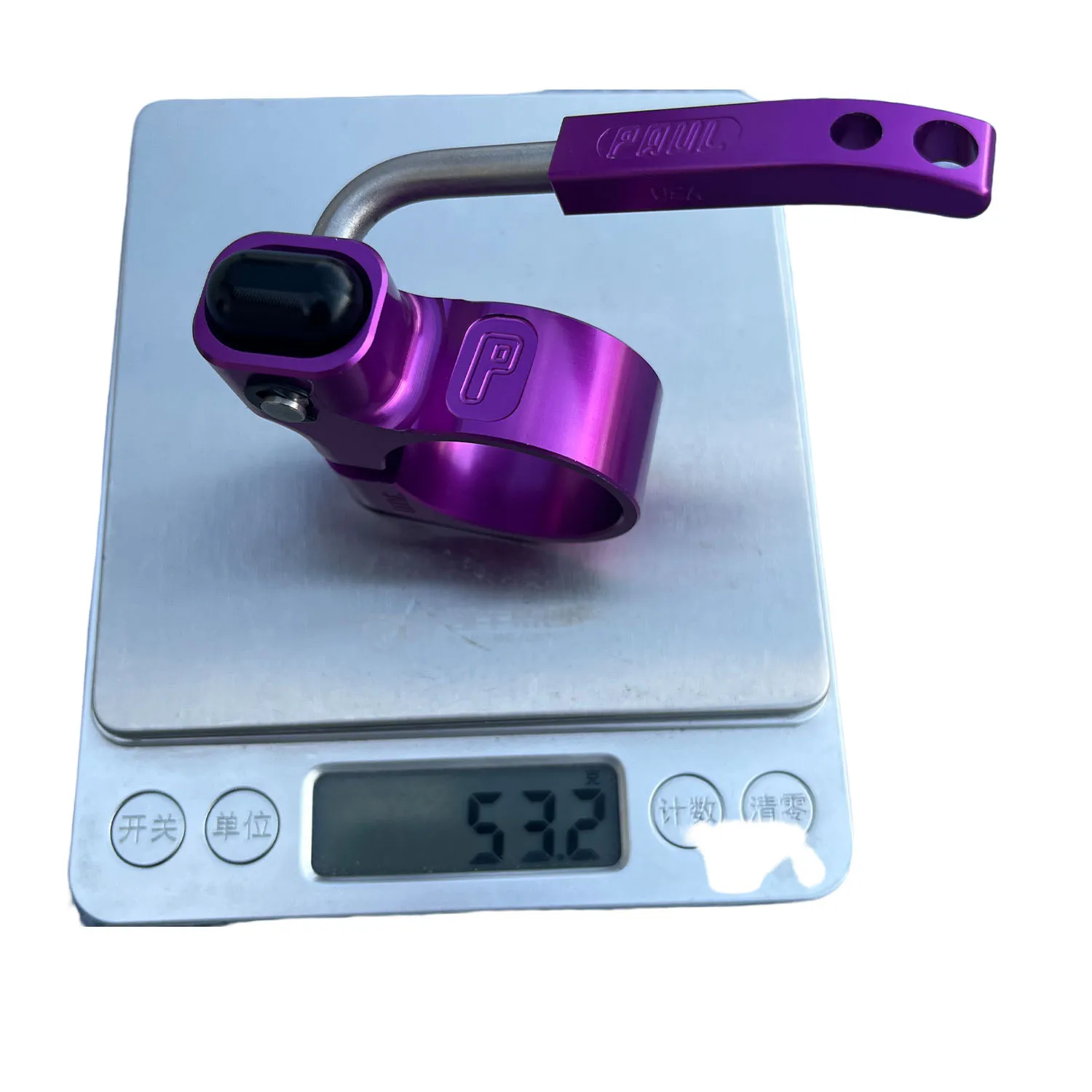 PAUL مقعد آخر طوق الإفراج السريع أنبوب المشبك، مقعد عمود المشبك، قفل قوي للغاية 30 مم سبائك الألومنيوم CNC #5