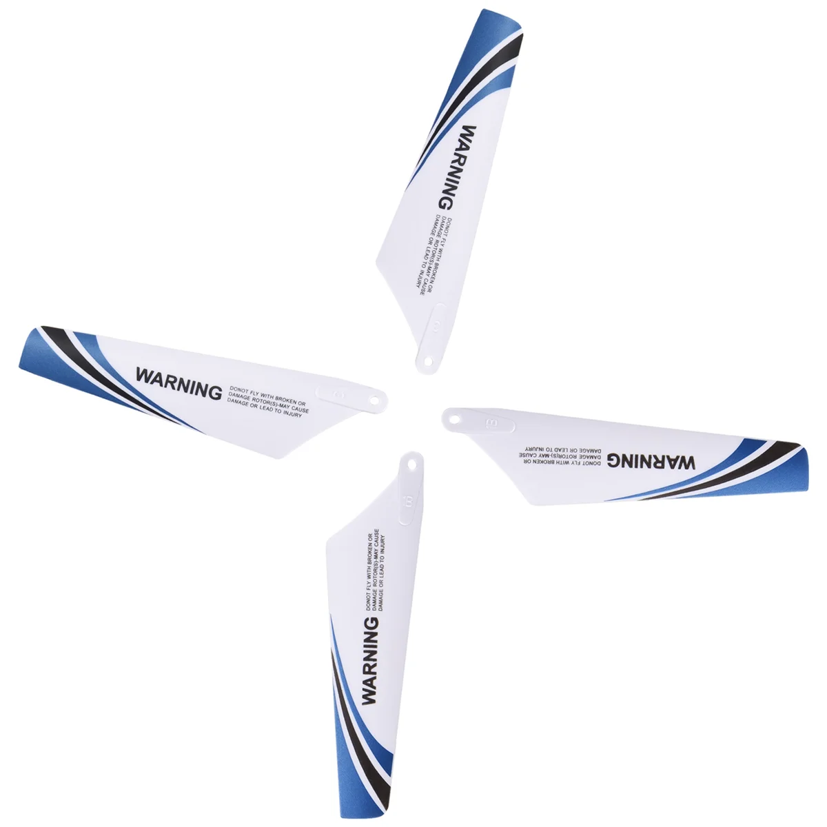 4pcs spare blades for helicopter rotor rc S107, Blue