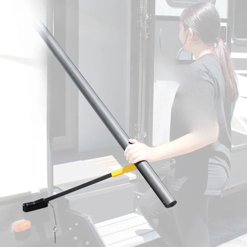 

Load-bearing 200KG folding motor home trailer step 55CM wide single-layer RV step