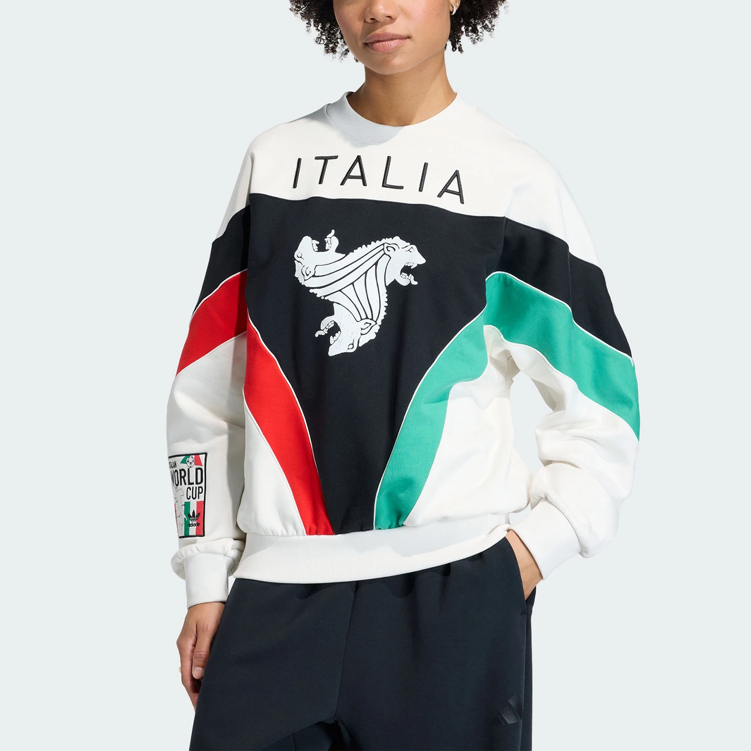 Adidas genuine Archive new men's and women's white and black casual hoodie KD7768