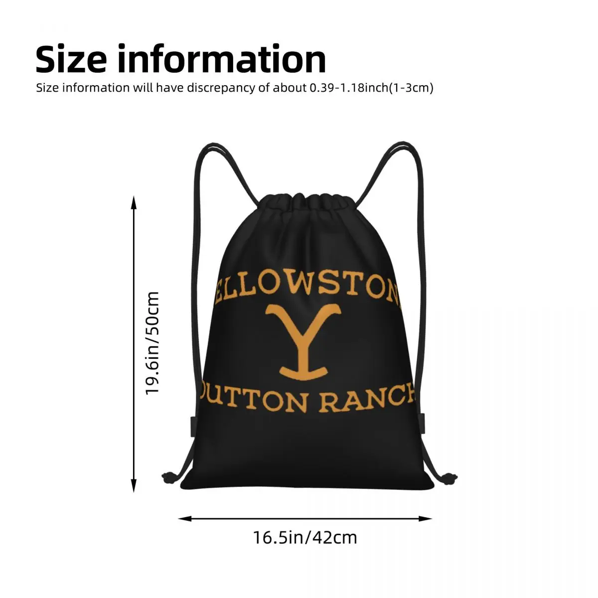 Cool Yellowstone Dutton Ranch Portable Drawstring Bags Backpack Storage Bags Outdoor Sports Traveling Gym Yoga