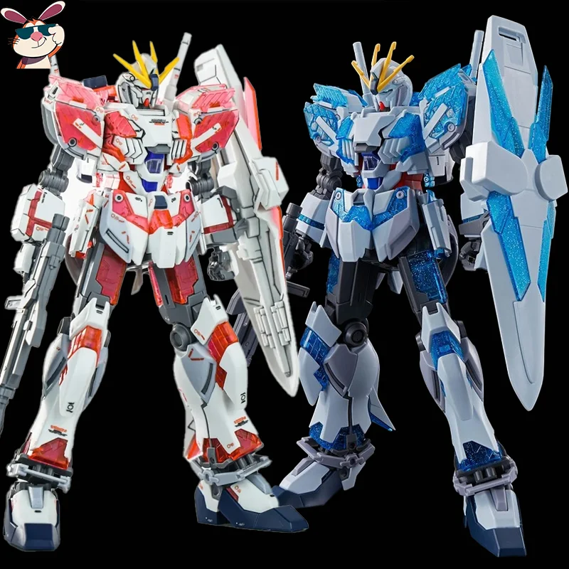 Narrative C-Packs HG 1/144 NT الصحوة الأحمر والأزرق اللون الميكانيكية الجمعية أطقم منمذجة سطح المكتب الديكور دمية الصبي لعبة مفاجأة هدية