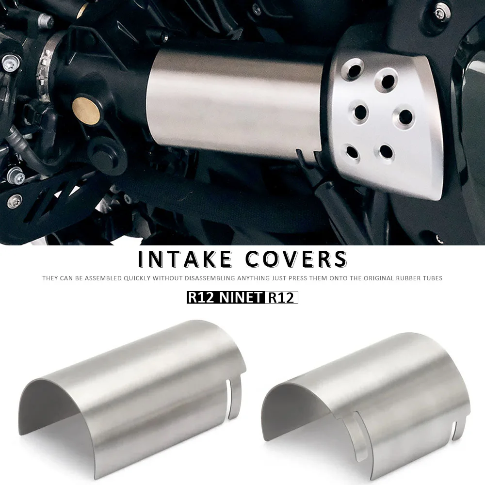 

Motorcycle Accessories Stainless Steel Air Intake Covers Fairing Decoration Guard Fit For BMW R12 NineT NINET R 12 2024 2025