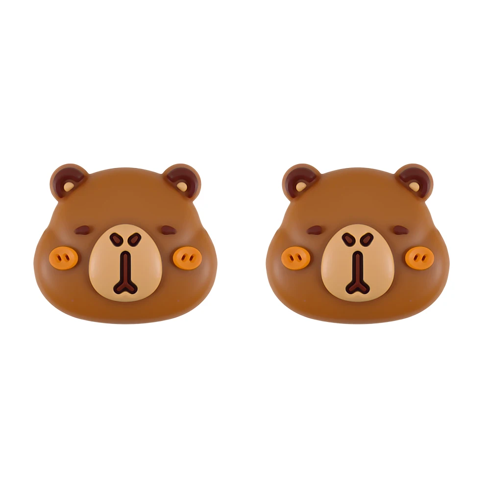Anti Slip Joystick Cover for Steam Controller 2 Cute Bear Thumb Grip Caps Silicone Single Circle Dot Soft Comfortable 2PCS