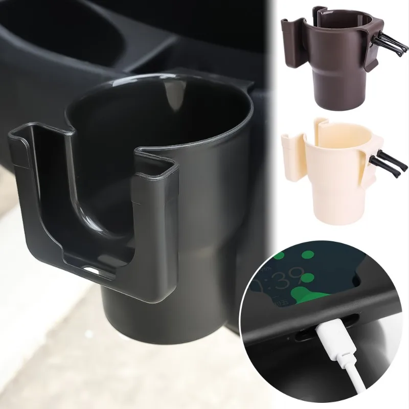 Car Cup Holder Air Vent Outlet Drink Coffee Bottle Holder Can Mounts Holders Beverage Phone Mount Stand Universal Accessories