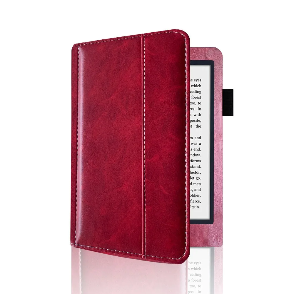 Auto Sleep/Wake 6 inch E-Reader Case Shockproof Anti-fall N236 Folio Cover Microfiber Lining for Kobo Aura Edition 2