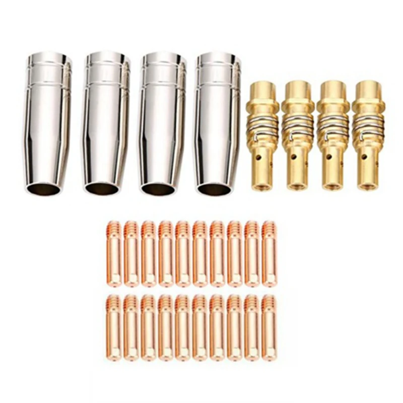 

28Pcs 15AK Torch Machine Consumables MIG Torch Gas Nozzle Tips Holder