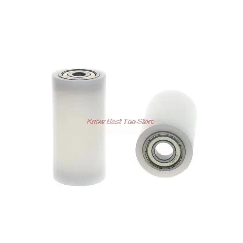 2pc 626 High Load-Bearing Nylon Wear-Resistant Flat Guide Wheel Massage Chair Moving Roller Double Bearing Pulley 6 * 25 * 50mm