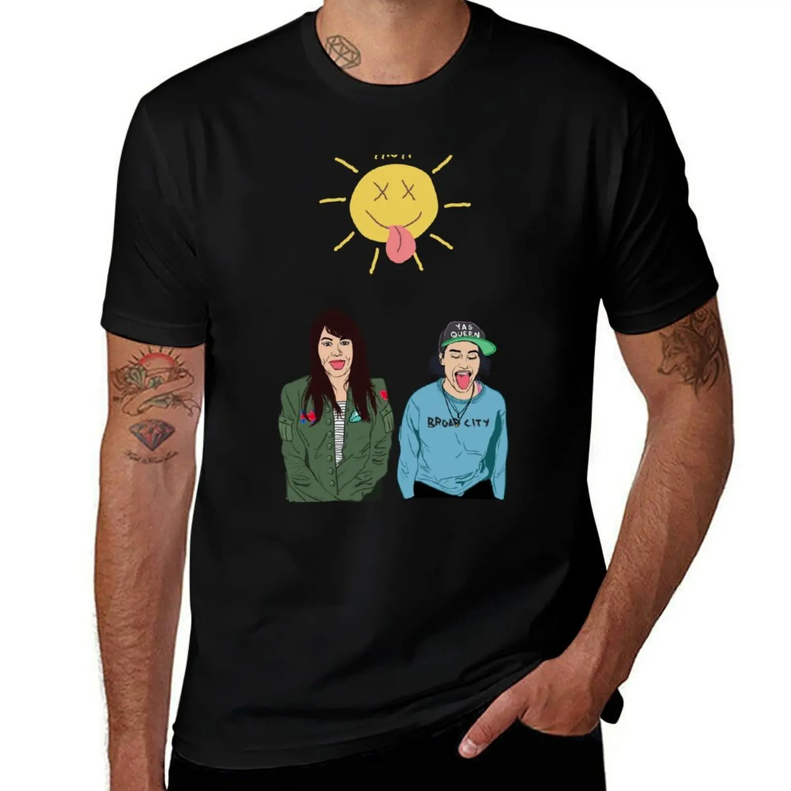 

Футболка Broad City с рисунком, мужские футболки, мужские футболки, футболка