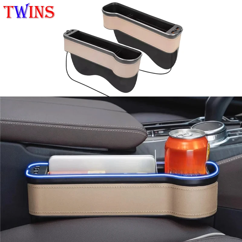 

Car Seat Gap Storage Storage Box Modified Colorful Ambient Light Fit for JETOUR Traveler T2 2023-2024 Car Interior Accessories