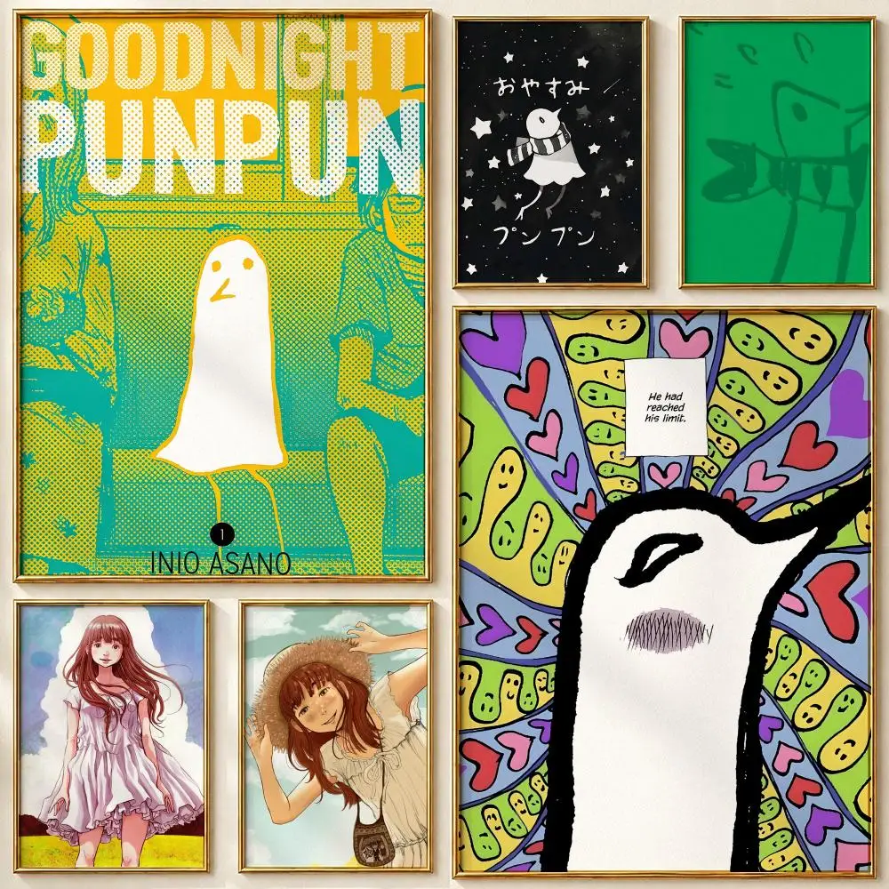 Manga Goodnight Punpun Poster HD art sticky wall waterproof home living room bedroom bar aesthetic decoration