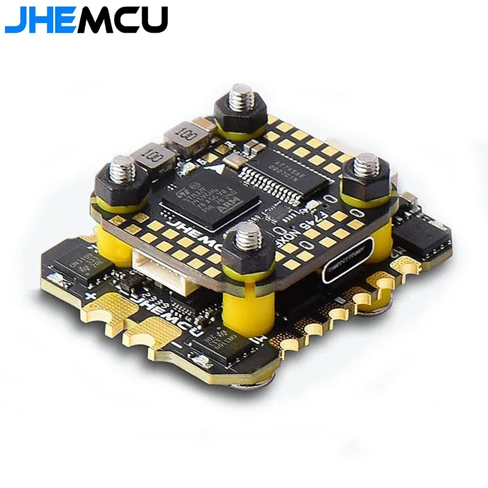 VoltSJHEMCU F745 Mini Flight Controller Stack ICM42688P W/ NOXE FC (16MB Black Box) & AM32 60A 4in1 ESC 3-6S For RC FPV Drones