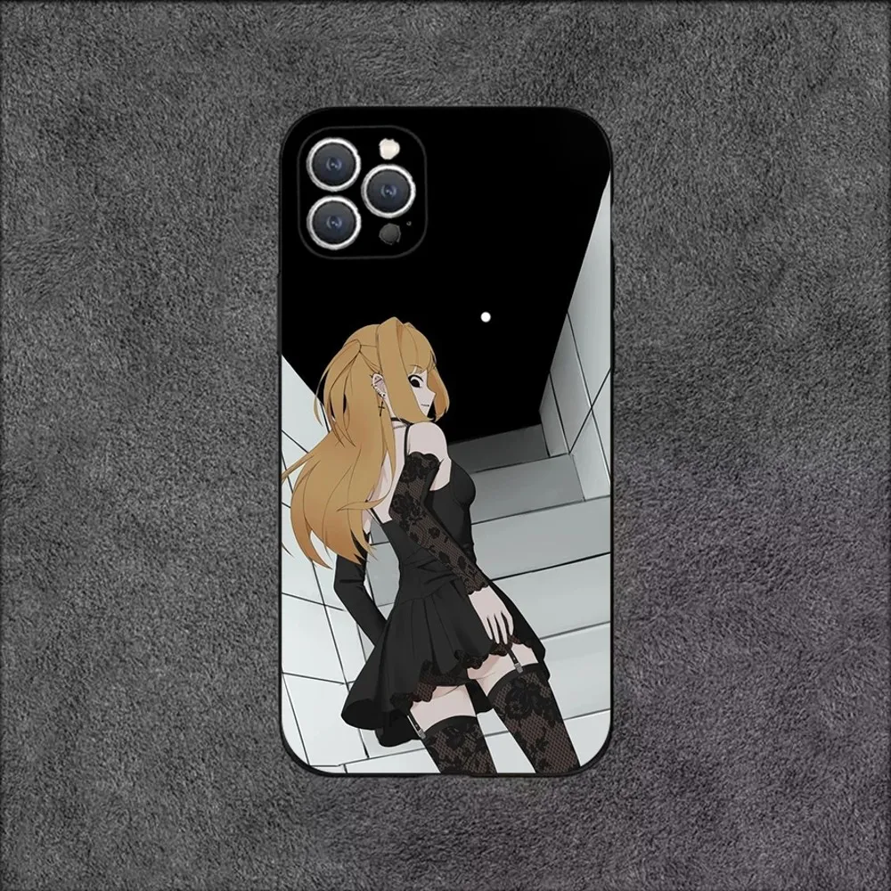 Amane D-Death Misa Note-S Phone Case For iPhone 15,14,13,12,11,Plus,Pro Max,XS,X,XR,SE,Mini,8,7 Soft Silicone Black Cover