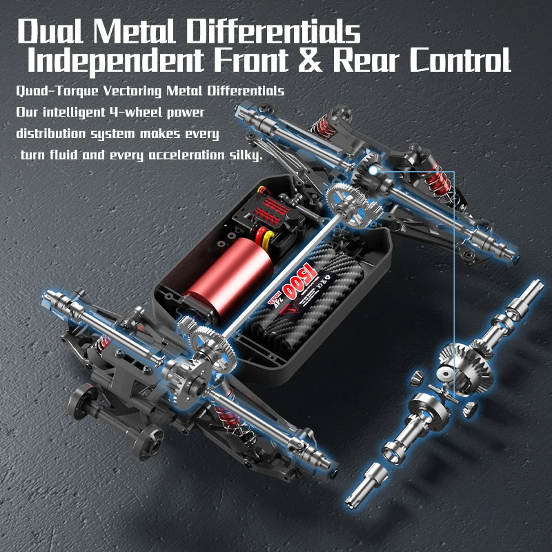 80KM/H 1:16 Elettrico Ad Alta Velocità RC Camion Auto 2.4G 4WD Sospensione Indipendente Off Road Arrampicata Brushless Drift Auto di Controllo Remoto
