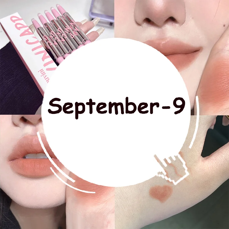 ดินสอเขียนขอบปากเนื้อแมทท์แบบสองหัว Cappuvini พร้อมแปรงทาปากแบบฟูฟ่อง แต่งแต้มริมฝีปากให้ดูสวย ติดทนนาน เนื้อแมทท์กำมะหยี่ ลิปสติกเนื้อแมทท์แบบละอองน้ำ ช่วยเขียนขอบริมฝีปาก