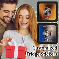 Custom Music Fridge Magnets With Photo Type-c Charging Adjustable Volume Creative Player CD Gift Home Decoration Upgrade New