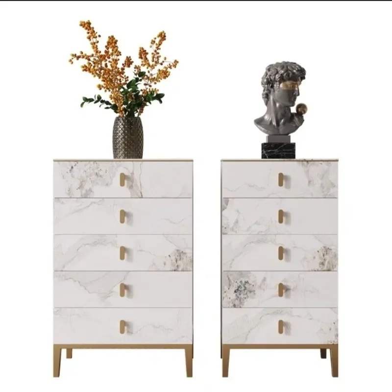slab chest of drawers Modern simple living room wall storage cabinet Small apartment bedroom Premium storage cabinet