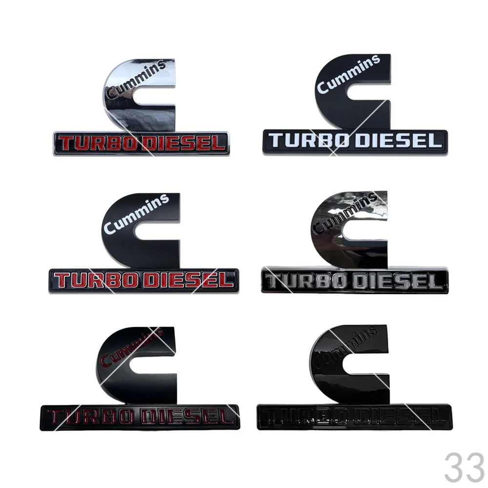CUMMINS TURBO DIESEL logo car stickers for RAM 1500 2500 refit accessories side body decorative decals A
