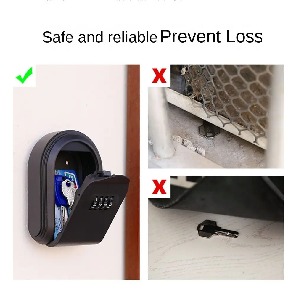 Durable Password Key Storage Secret Box New Safe Security Code Lock Dust-proof Smart Lock Storage Box Office