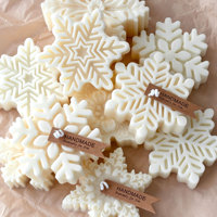 Snowflake Candle Silicone Mold DIY Christmas Soap Wax Melt Mold Aroma Stone Decor Handmade Craft Gift Home Decor Holiday Ornamen