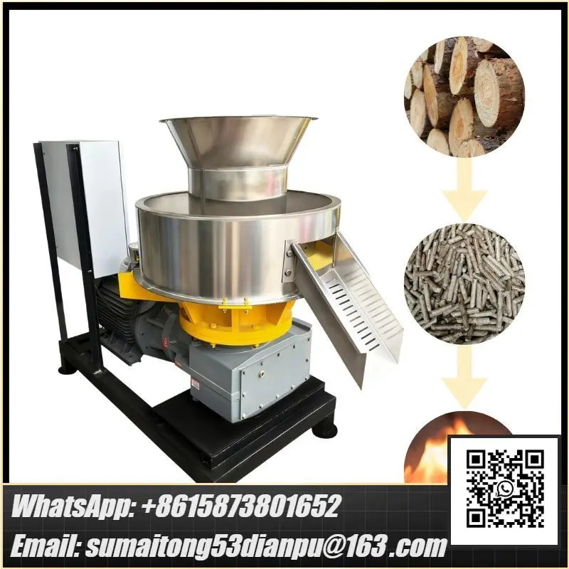 1000kg/h 6-12mm Pellet Diameter for Wood Chips Rice Husks Straw Corn Cobs Stalks