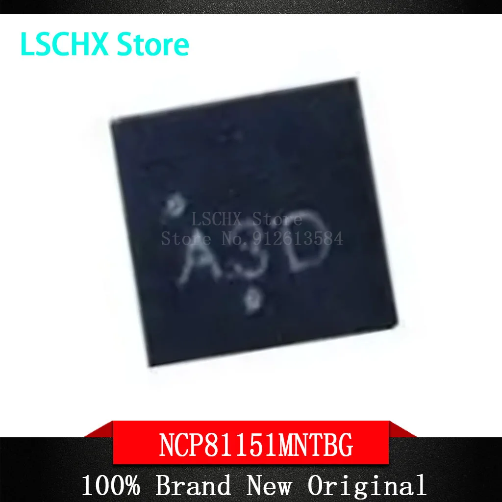 NCP81151MNTBG, NCP81151, A3L, A31, A3J, A3, 100% nuevo,, NCP81151, A3L, A31, A3J, A3, 100% nuevo, de 5 a 10 piezas Chipset QFN-8