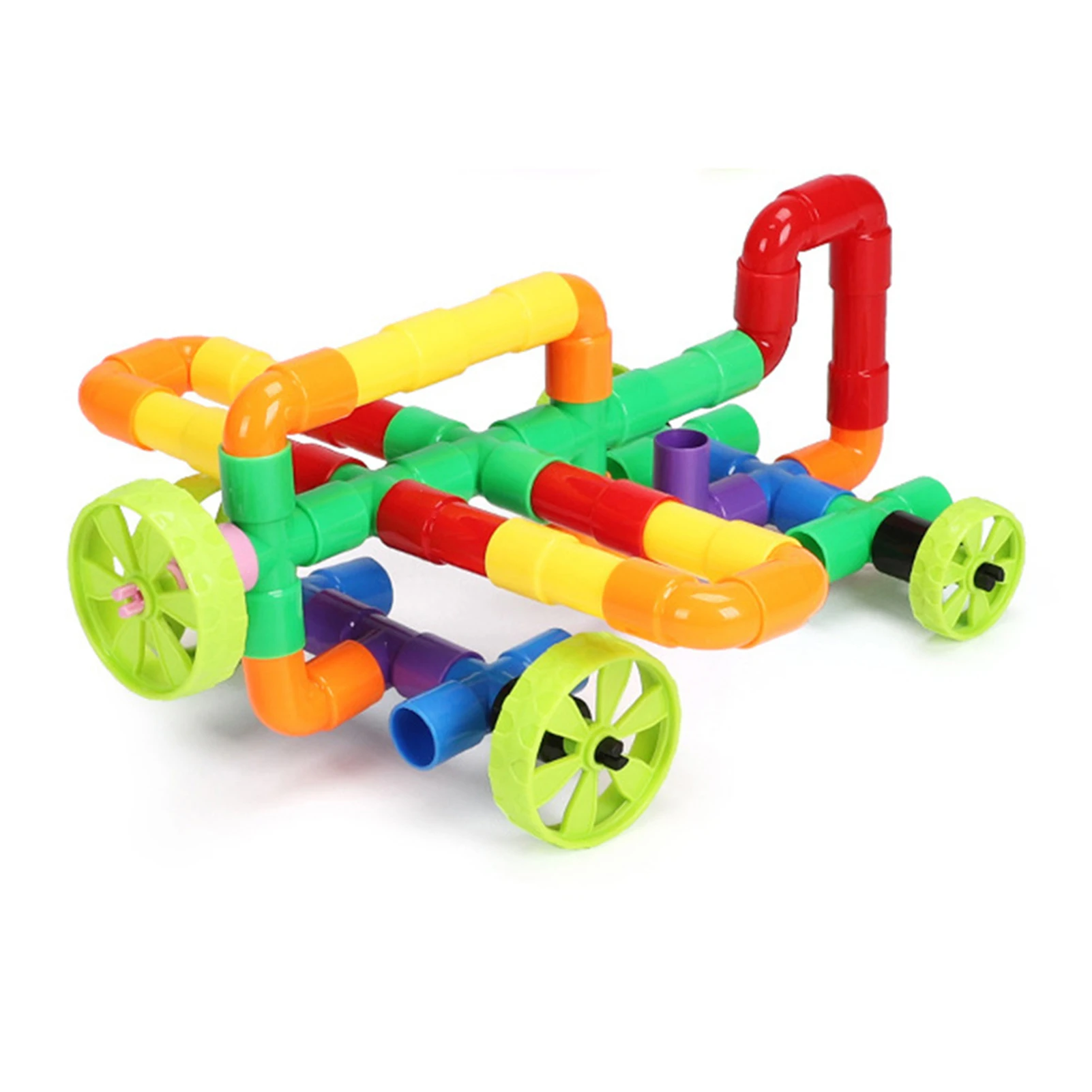 لعبة تكديس مكعبات بناء للأطفال الصغار من الأولاد والبنات لعبة الوالدين والطفل