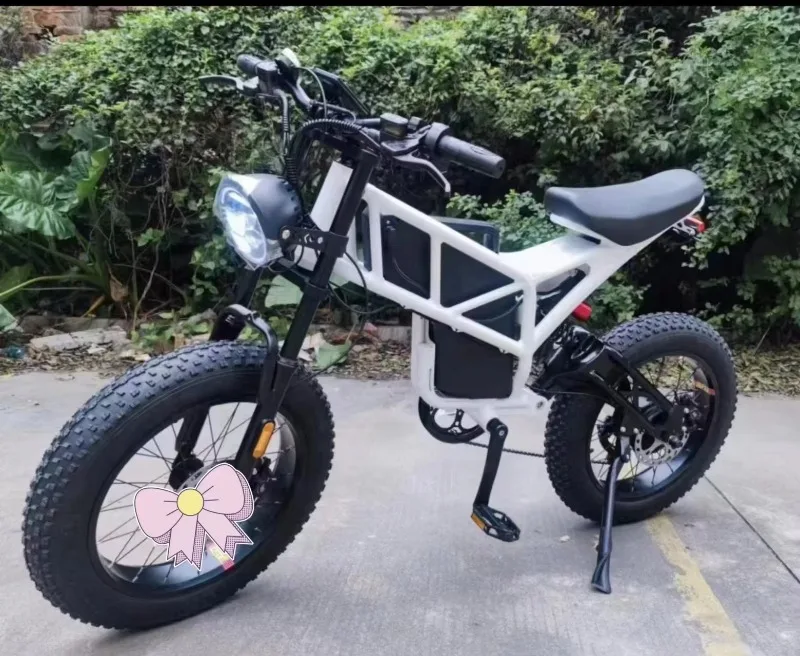 BR Fat Tire Dual 500W-1000W 48V20AH Lithium Battery Electric Snow Bike Aluminum Alloy Frame Disc Brake 7-Speed Waterproof