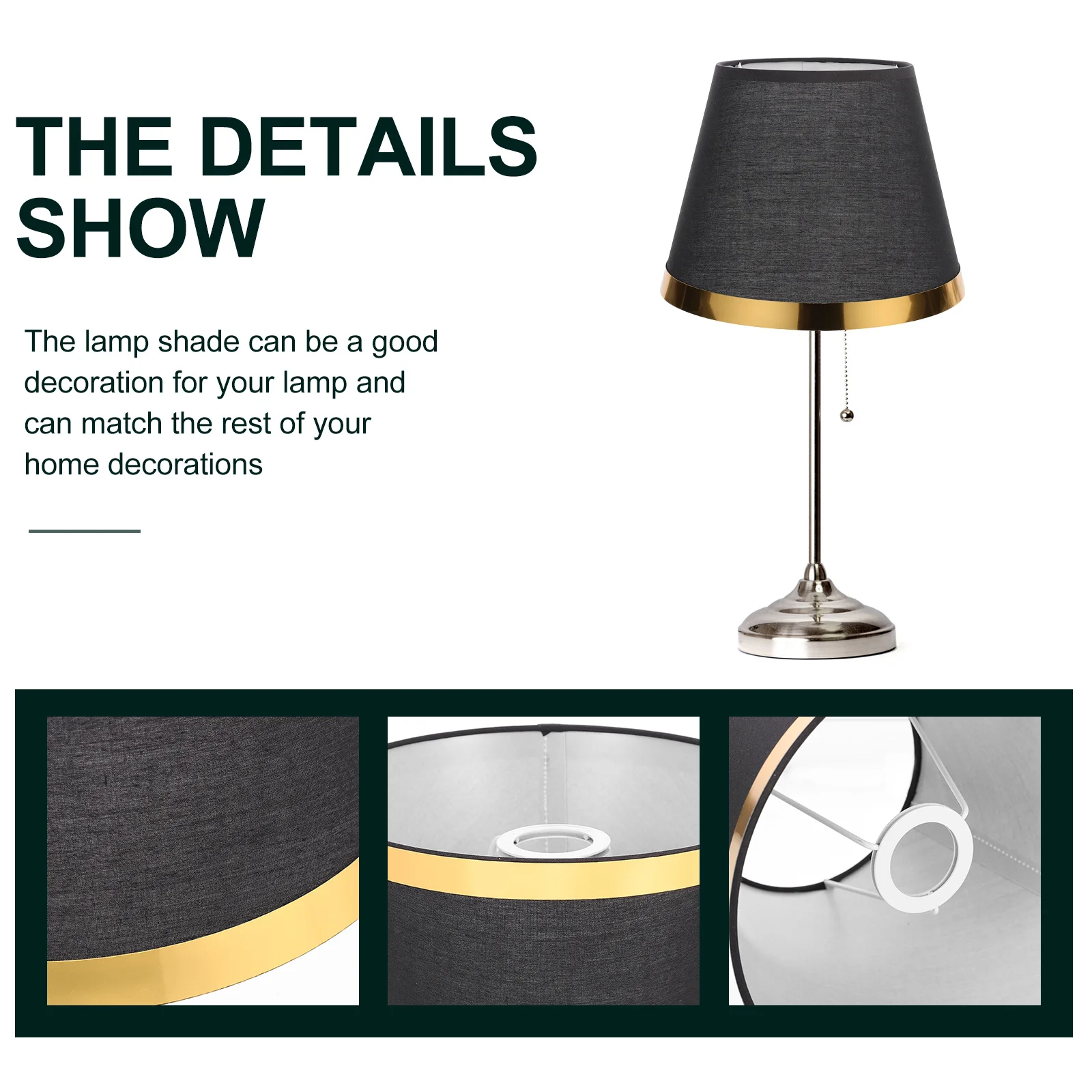 

Cloth Lamp Shade E27 Handmade Premium Cloth Dust-Proof Cover for Bedroom Living Room Dining Room Romantic Atmosphere Decorative