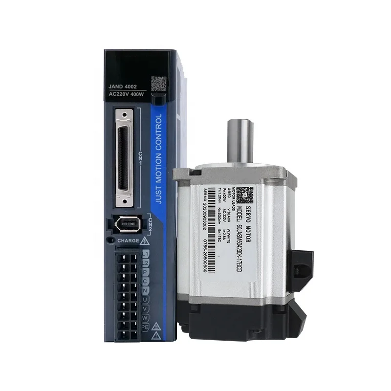 

PRC Manufacture High Torque Servo Motor Driver 220V 1.27N.m 3000rpm Single-Phase 400W 60JASM504230K-17B+JAND4002-20B