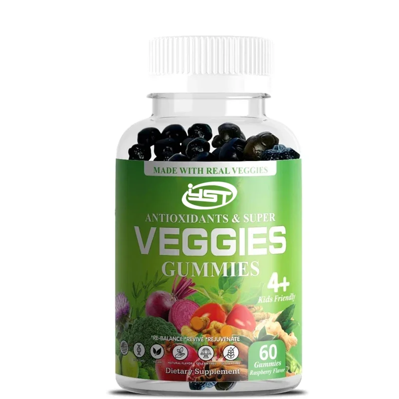 

Using Genuine Super Vegetable Flavorful Gummie Supplements, 30 Types of Vegetables, Fruits, and Vegetable Vitamins 60 Gummies