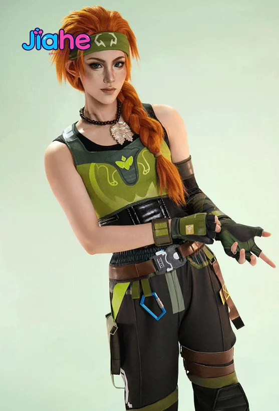 Skye Cosplay Valorant Costume Kirra Foster Outfit New handsome vest prop jumpsuit Halloween carnival Christmas men women uniform