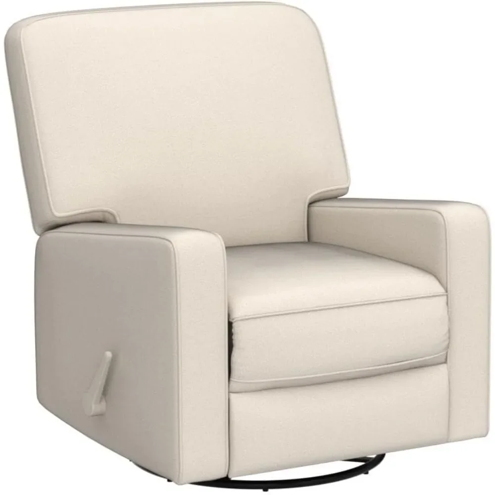 Rocker Recliner Chair, Glider Rocker Recliner, Rocking Chair Nursery, Fabric Chair with High Back, Deep Seat, for Living