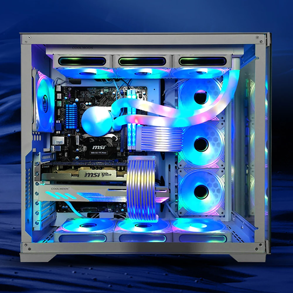 RGB مصباح ليد قطاع بار ARGB مزامنة مجلس للكمبيوتر إمدادات الطاقة ATX 24PIN GPU بطاقة الفيديو 8Pin 6PIN كابل وحالة