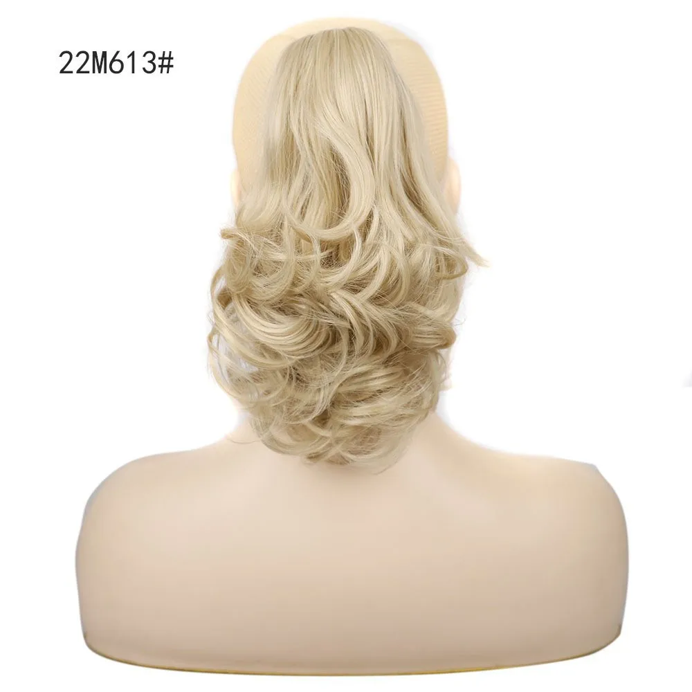 12 Zoll Lockiger Clip-In Pferdeschwanz Haarverlängerung Langes Welliges Synthetisches Haarteil Voluminöser Clip-In Pferdeschwanz für Damen Partykleidung – Detail 11