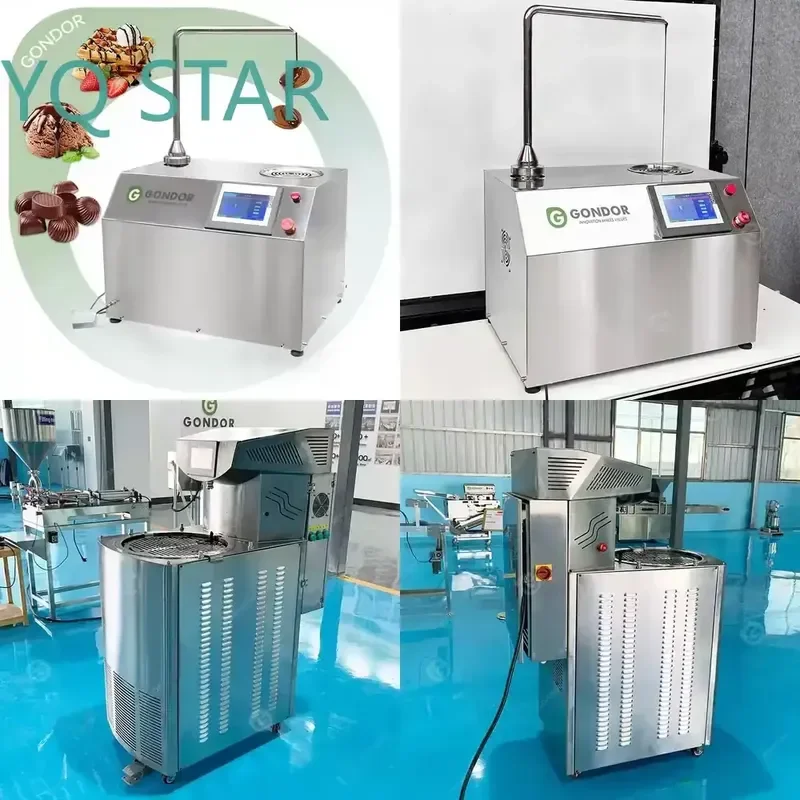 Electric Chocolate Melting Machine Tabletop Automatic Temperer Dispenser for Chocolate Making Hot Melt Equipment