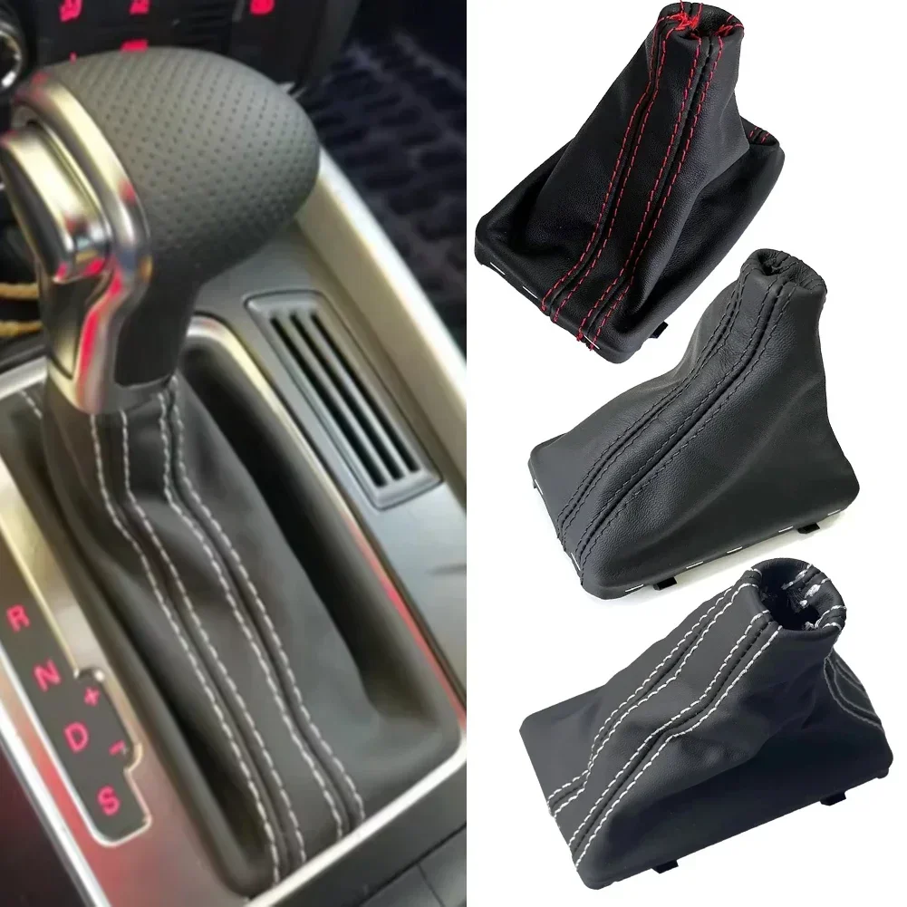 Image of Automatische LHD Auto Schaltknauf Gaitor Boot Abdeckung Leder Für A4 B8 A5 Q5 Auto Schaltknauf Gaitor Boot Teile