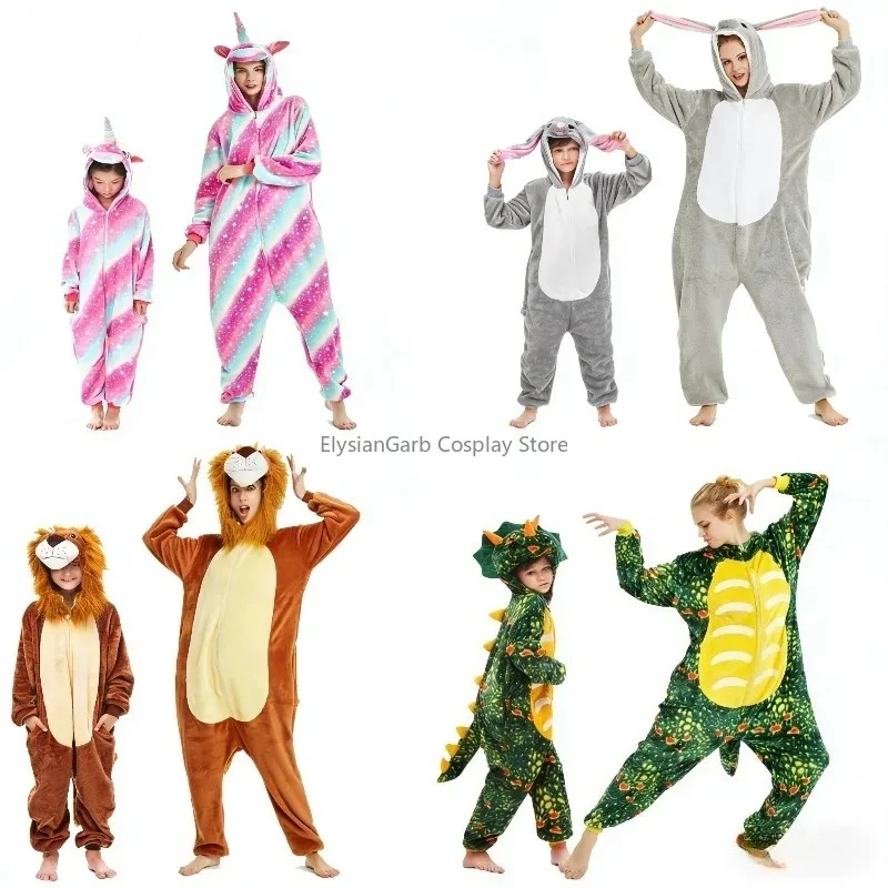 

Lion Rabbit Dinosaur Unicorn Cosplay Costume Animal Halloween Carnival Party Furry Onesie Role Play Jumpsuit Kigurumi Bodysuit