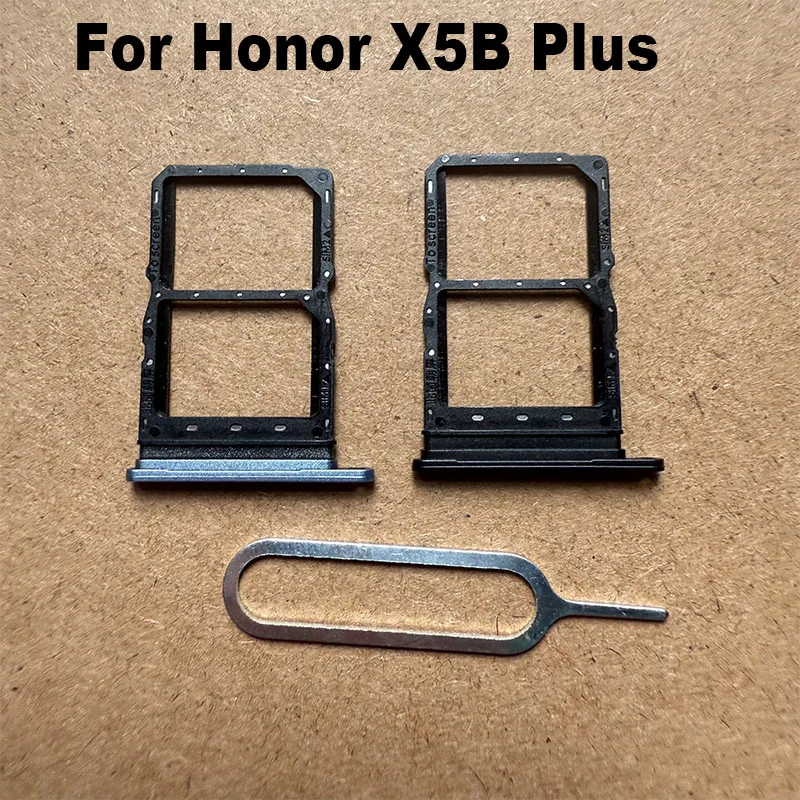 For Huawei Honor X5b Plus Sim Card Tray Slot Holder Socket Adapter Connector Repair Parts Replacement
