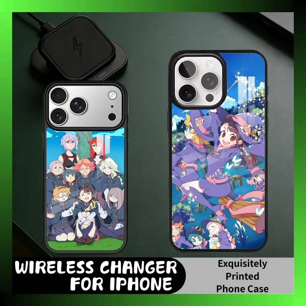 

Little W-Witch A-Academia Anime Phone Case For iPhone17,16,15,14,13 Plus,Pro Max Magnetic For Magsafe Wireless Charging