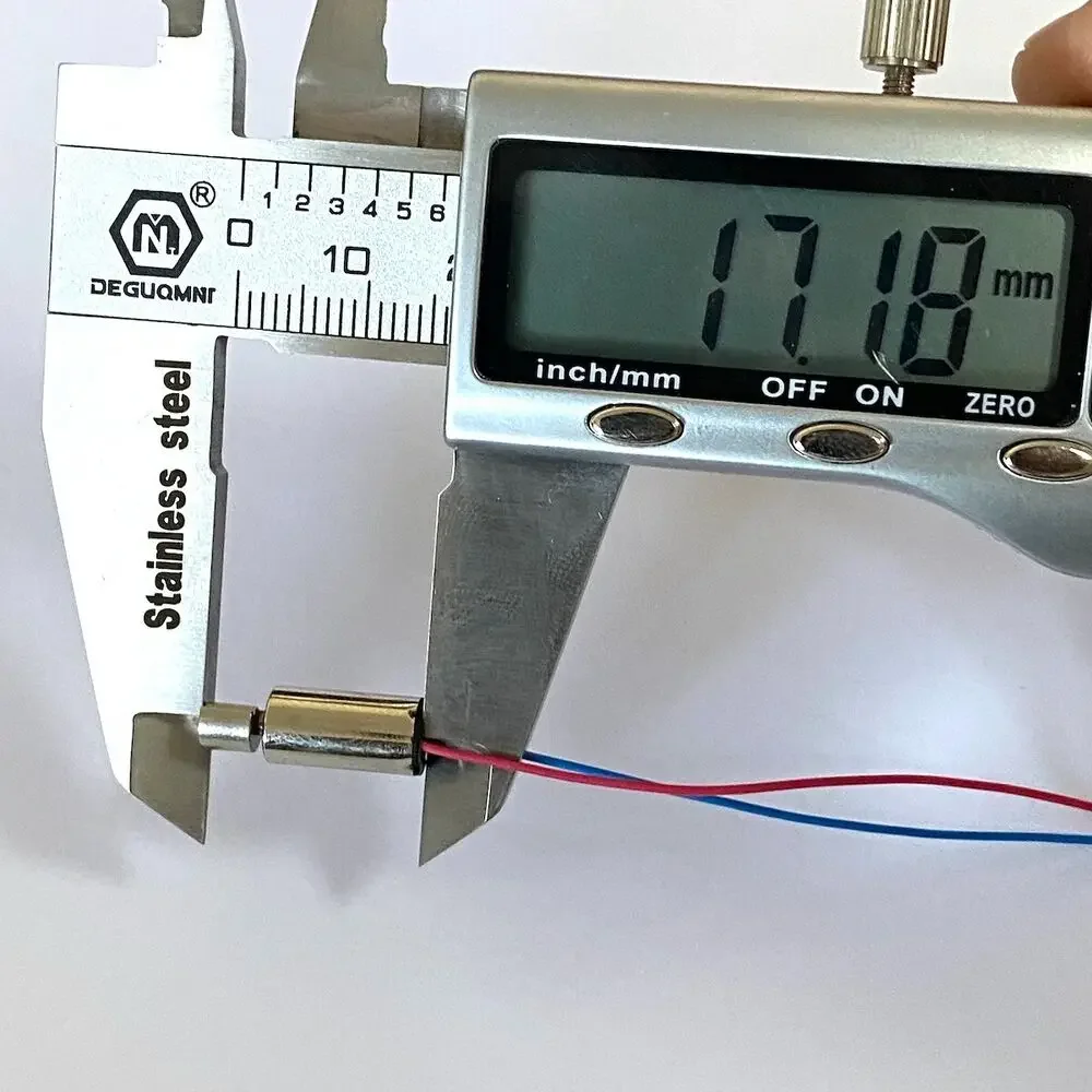 تيار مستمر 0.5 فولت-1.5 فولت 1.2 فولت صغير 6 مللي متر × 12 مللي متر Coreless الاهتزاز المحرك مايكرو هزاز لتقوم بها بنفسك مدلك غمبد