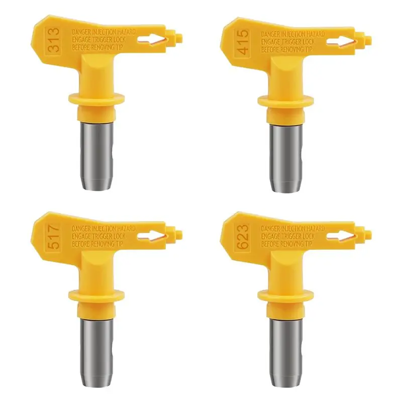 AA83 4 Pcs Reversible Airless Tips for Airless Paint Sprayer (313,415,517,623)