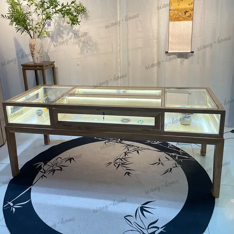 YJ Chinese Bracelet Jewelry Cabinet Modern Design Sleek Jewelry Cabinet High Sense Living Room Furniture Portagioie XYZBG50