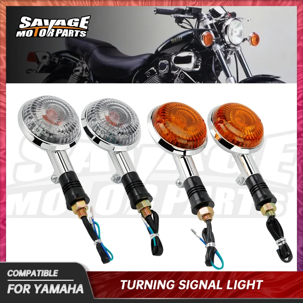 Turn Signal Light For YAMAHA SR400 VMAX1200 XV250 XV400 XV 535 750 1100 Virago Motorcycle Blinker Indicator Lamp Accessories