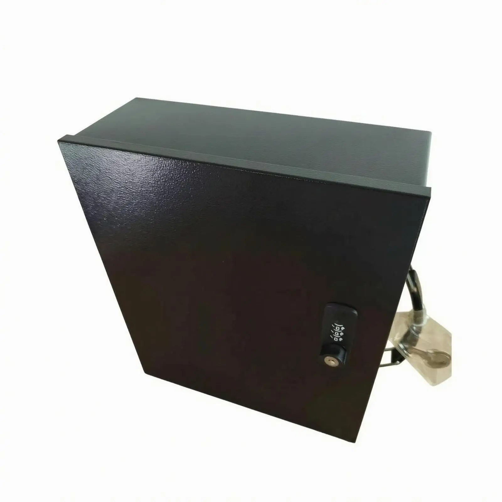 Lockable Storage Container Hard-Shell Fire-Resistant Document Case Fireproof File Box with Lock Sturdy for Home Office