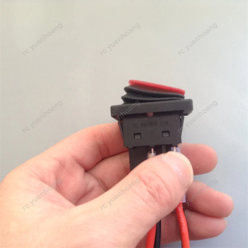 9-36V 50A interruttore di alimentazione secondo ingranaggio a quattro pin T-plug/XT60 interruttori principali impermeabili di grande corrente con