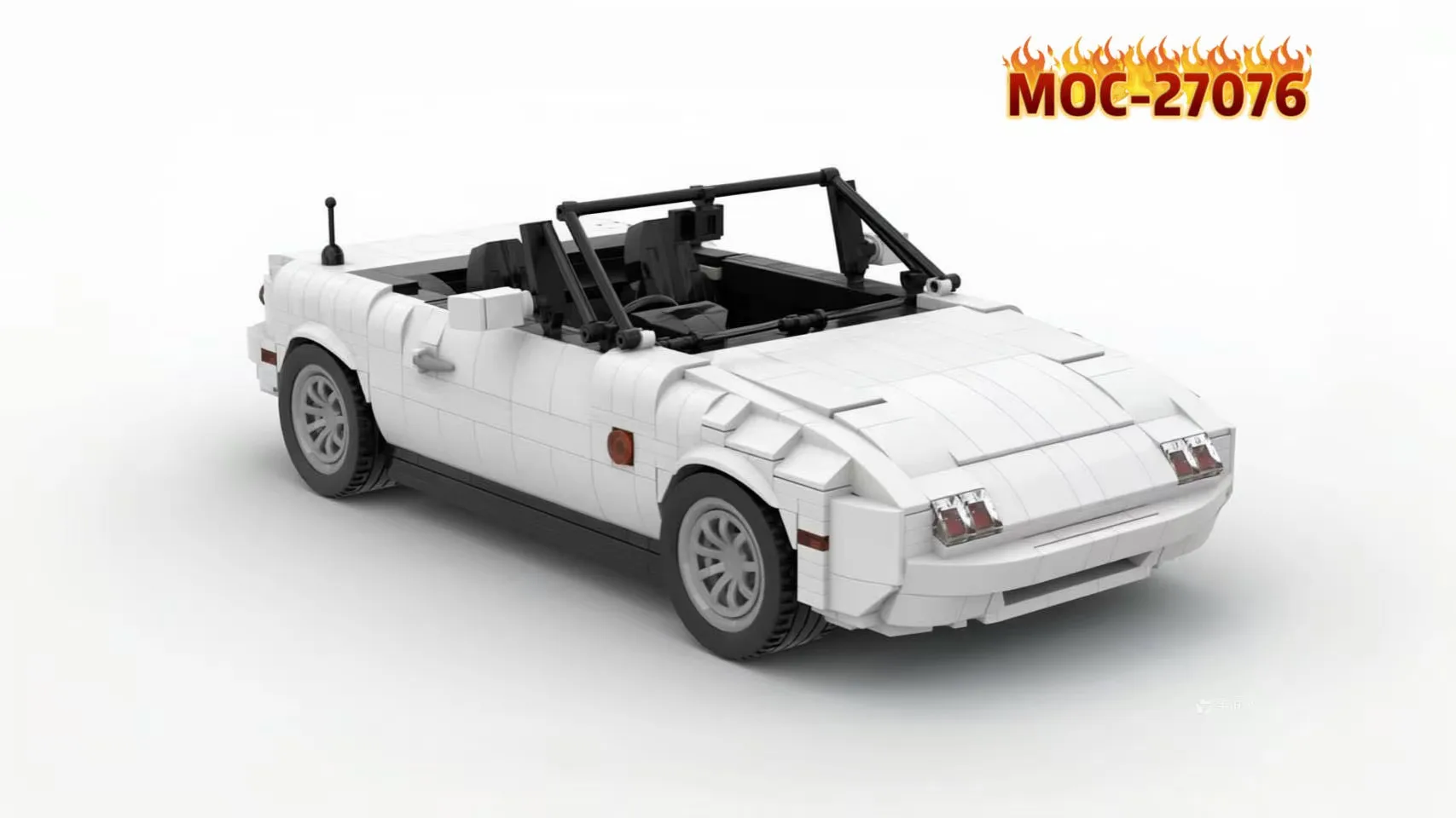

Классический спортивный автомобиль MOC-34797 Mazda, набор для самостоятельной сборки, подарок на день рождения, украшение, 1352 детали, рождественский набор MOC-27076, строительные блоки.